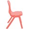 Titan One Piece Classroom Chair Size 5 470x500x770mm Coral