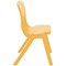 Titan One Piece Classroom Chair Size 6 470x530x805mm Marigold