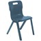 Titan One Piece Classroom Chair Size 6 470x530x805mm Steel Blue