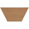 Jemini Trapezoidal Multipurpose Table, 1600x800mm, Beech