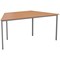Jemini Trapezoidal Multipurpose Table, 1600x800mm, Oak