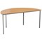 Jemini Semi Circular Multipurpose Table, 1600x800mm, Beech