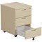 Jemini 3 Drawer Mobile Pedestal, Maple Jemini 3 Drawer Mobile Pedestal, Maple
