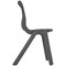 Titan One Piece Classroom Chair, 363x343x563mm, Charcoal