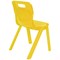 Titan One Piece Classroom Chair, 435x384x600mm, Yellow