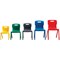 Titan One Piece Classroom Chair, 482x510x829mm, Red