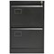 Jemini Foolscap Filing Cabinet, 2 Drawer, Black
