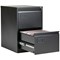 Jemini Foolscap Filing Cabinet, 2 Drawer, Black