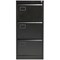 Jemini Foolscap Filing Cabinet, 3 Drawer, Black