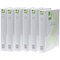 Q-Connect Presentation Ring Binder, A4, 2 D-Ring, 25mm Capacity, White, Pack of 6