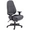 Avior Thorpe High Back Leather Task Chair, Black