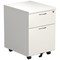 Jemini 2 Drawer Mobile Pedestal, White Jemini 2 Drawer Mobile Pedestal, White