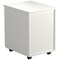 Jemini 2 Drawer Mobile Pedestal, White Jemini 2 Drawer Mobile Pedestal, White
