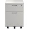 Jemini 2 Drawer Mobile Pedestal, White Jemini 2 Drawer Mobile Pedestal, White