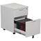 Jemini 2 Drawer Mobile Pedestal, White Jemini 2 Drawer Mobile Pedestal, White