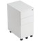 Jemini 3 Drawer Slimline Steel Mobile Pedestal, White Jemini 3 Drawer Slimline Steel Mobile Pedestal, White