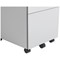 Jemini 3 Drawer Slimline Steel Mobile Pedestal, White Jemini 3 Drawer Slimline Steel Mobile Pedestal, White