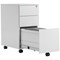 Jemini 3 Drawer Slimline Steel Mobile Pedestal, White Jemini 3 Drawer Slimline Steel Mobile Pedestal, White