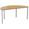 Jemini Semi Circular Multipurpose Table, 1600x800mm, Oak