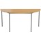 Jemini Semi Circular Multipurpose Table, 1600x800mm, Oak