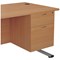 Jemini 2 Drawer Fixed Pedestal, 675mm Deep, Beech Jemini 2 Drawer Fixed Pedestal, 675mm Deep, Beech