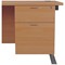 Jemini 2 Drawer Fixed Pedestal, 675mm Deep, Beech Jemini 2 Drawer Fixed Pedestal, 675mm Deep, Beech