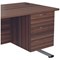 Jemini 2 Drawer Fixed Pedestal, 675mm Deep, Walnut Jemini 2 Drawer Fixed Pedestal, 675mm Deep, Walnut