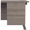 Jemini 2 Drawer Fixed Pedestal, 655mm Deep, Grey Oak Jemini 2 Drawer Fixed Pedestal, 655mm Deep, Grey Oak