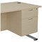Jemini 2 Drawer Fixed Pedestal, 675mm Deep, Maple Jemini 2 Drawer Fixed Pedestal, 675mm Deep, Maple