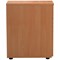 First 3 Drawer Desk High Pedestal, 600mm Deep, Beech