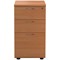 First 3 Drawer Desk High Pedestal, 600mm Deep, Beech