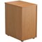 First 3 Drawer Desk High Pedestal, 600mm Deep, Oak