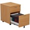 Jemini 2 Drawer Mobile Pedestal, Beech Jemini 2 Drawer Mobile Pedestal, Beech