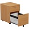 Jemini 2 Drawer Mobile Pedestal, Beech Jemini 2 Drawer Mobile Pedestal, Beech