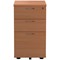 Jemini 3 Drawer Under Desk Pedestal, Beech
