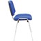 First Ultra Multipurpose Chrome Frame Stacking Chair, Blue