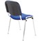 First Ultra Multipurpose Chrome Frame Stacking Chair, Blue