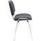 First Ultra Multipurpose Chrome Frame Stacking Chair, Charcoal