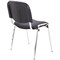 First Ultra Multipurpose Chrome Frame Stacking Chair, Charcoal