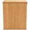 Astin 3 Drawer Desk High Pedestal, 600mm Deep, Beech