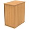 Astin 3 Drawer Desk High Pedestal, 600mm Deep, Beech