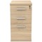 Astin 3 Drawer Desk High Pedestal, 600mm Deep, Oak