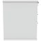 Astin 3 Drawer Desk High Pedestal, 600mm Deep, White