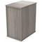 Astin 3 Drawer Desk High Pedestal, 600mm Deep, Grey Oak