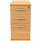 Astin 3 Drawer Desk High Pedestal, 800mm Deep, Beech
