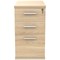 Astin 3 Drawer Desk High Pedestal, 800mm Deep, Oak