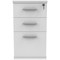 Astin 3 Drawer Desk High Pedestal, 800mm Deep, White