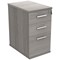 Astin 3 Drawer Desk High Pedestal, 800mm Deep, Grey Oak