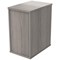 Astin 3 Drawer Desk High Pedestal, 800mm Deep, Grey Oak