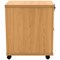 Astin 2 Drawer Mobile Pedestal, Beech